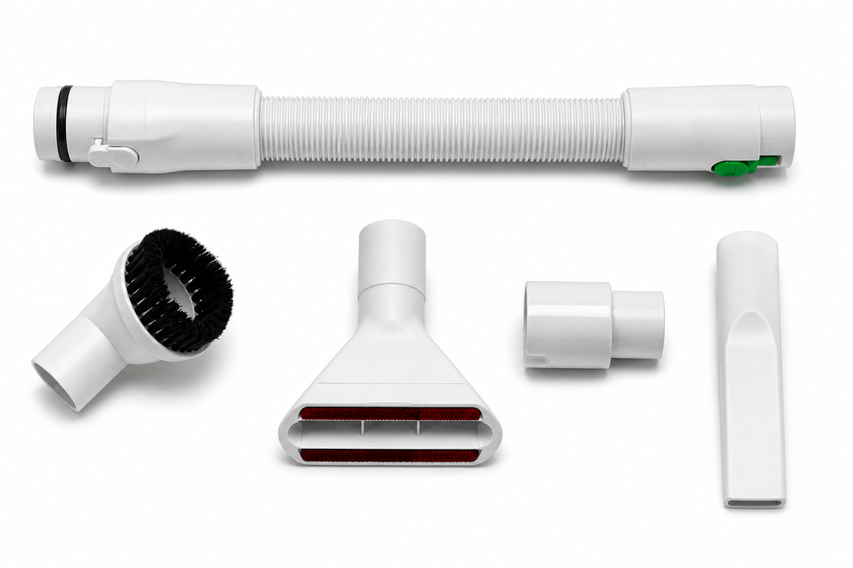 Kit Accessori Compatibili Folletto VK7 VK7s – Tubo Flessibile Estensibile + Set Bocchette Aspirapolvere Pulizia Profonda Casa Auto Universale - immagine 2