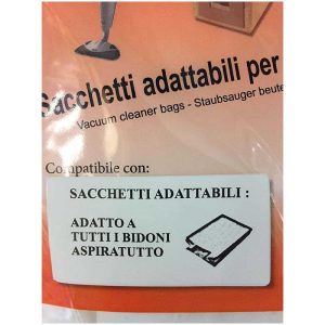 5 sacchetti in microfibra adatto per tutti i tipi di aspirapolvere a bidone